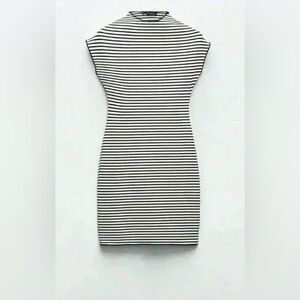 Striped Stretch Knit Dress
